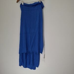 Elegant Blue Women's 100% Natural Bamboo Scarf